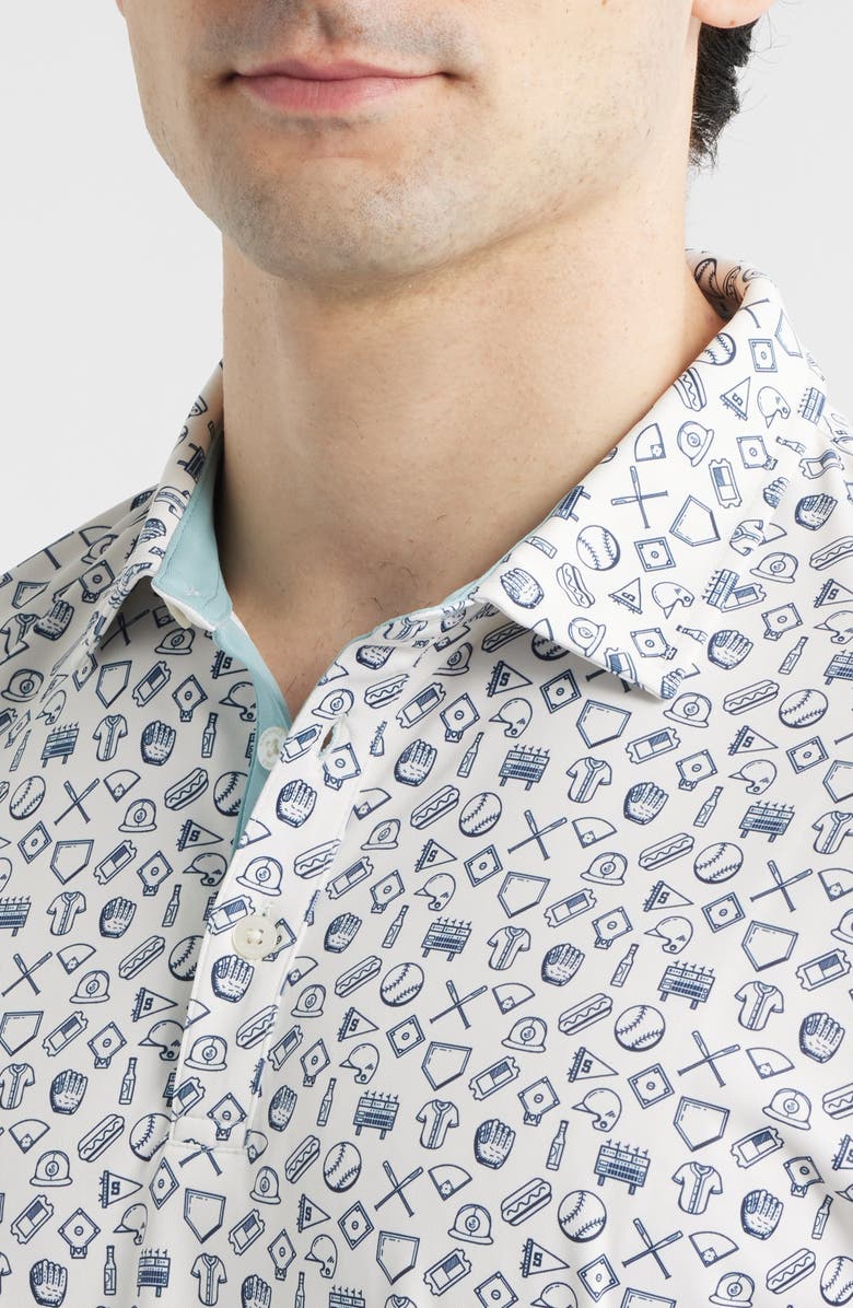 Swannies Maverick Performance Golf Polo, Alternate, color, Vintage White