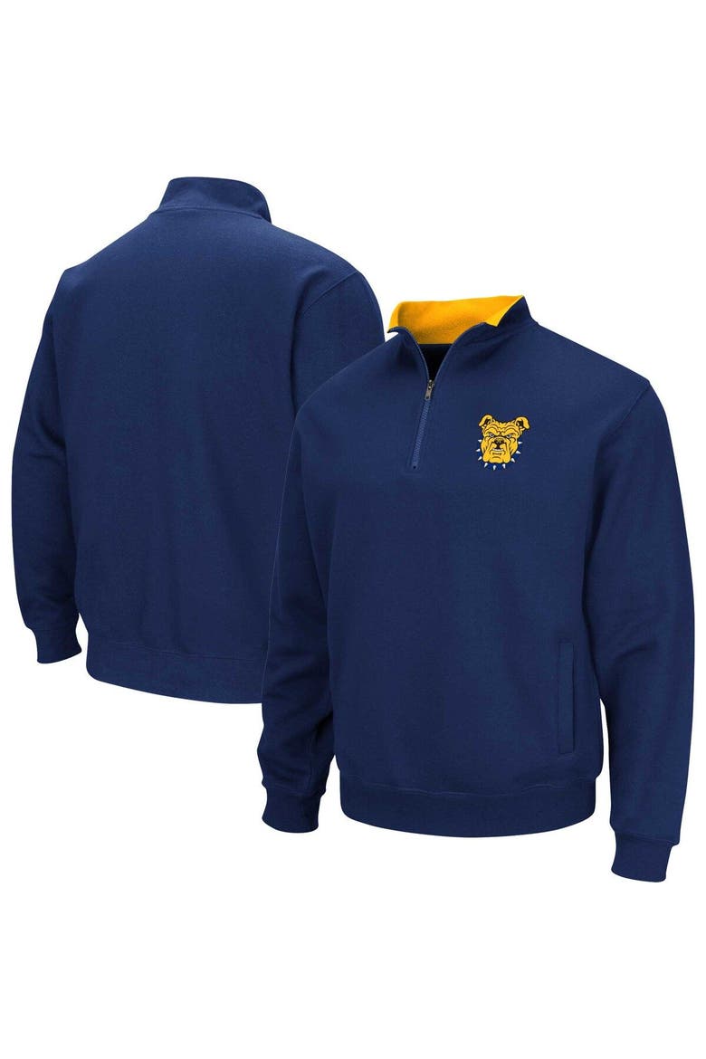 Men's Colosseum Navy North Carolina A&T Aggies Tortugas Quarter-Zip Sweatshirt, Main, color, Navy