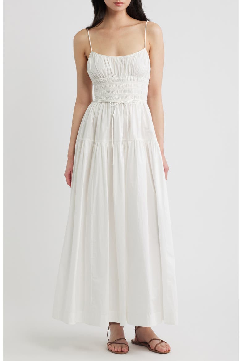 Safia Organic Cotton Maxi Dress, Main, color, SALT