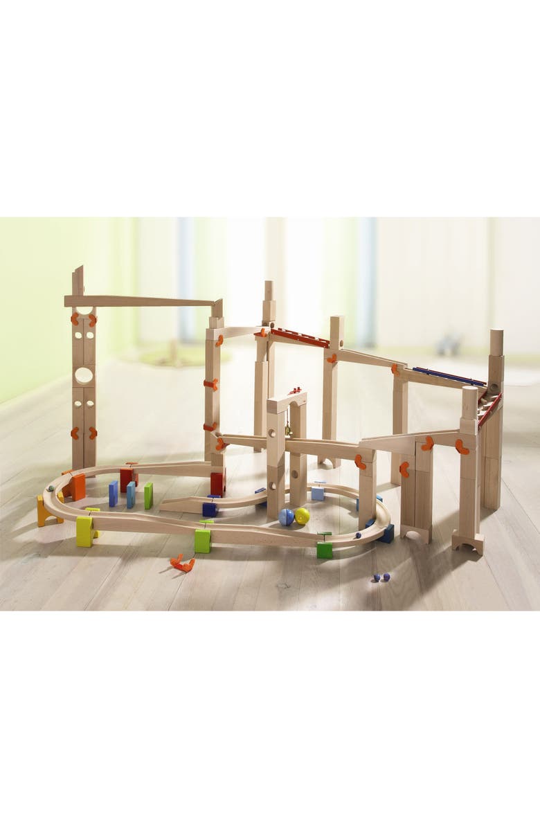 HABA My First Ball Track - 30-Piece Large Basic Pack Construction Set, Alternate, color, 