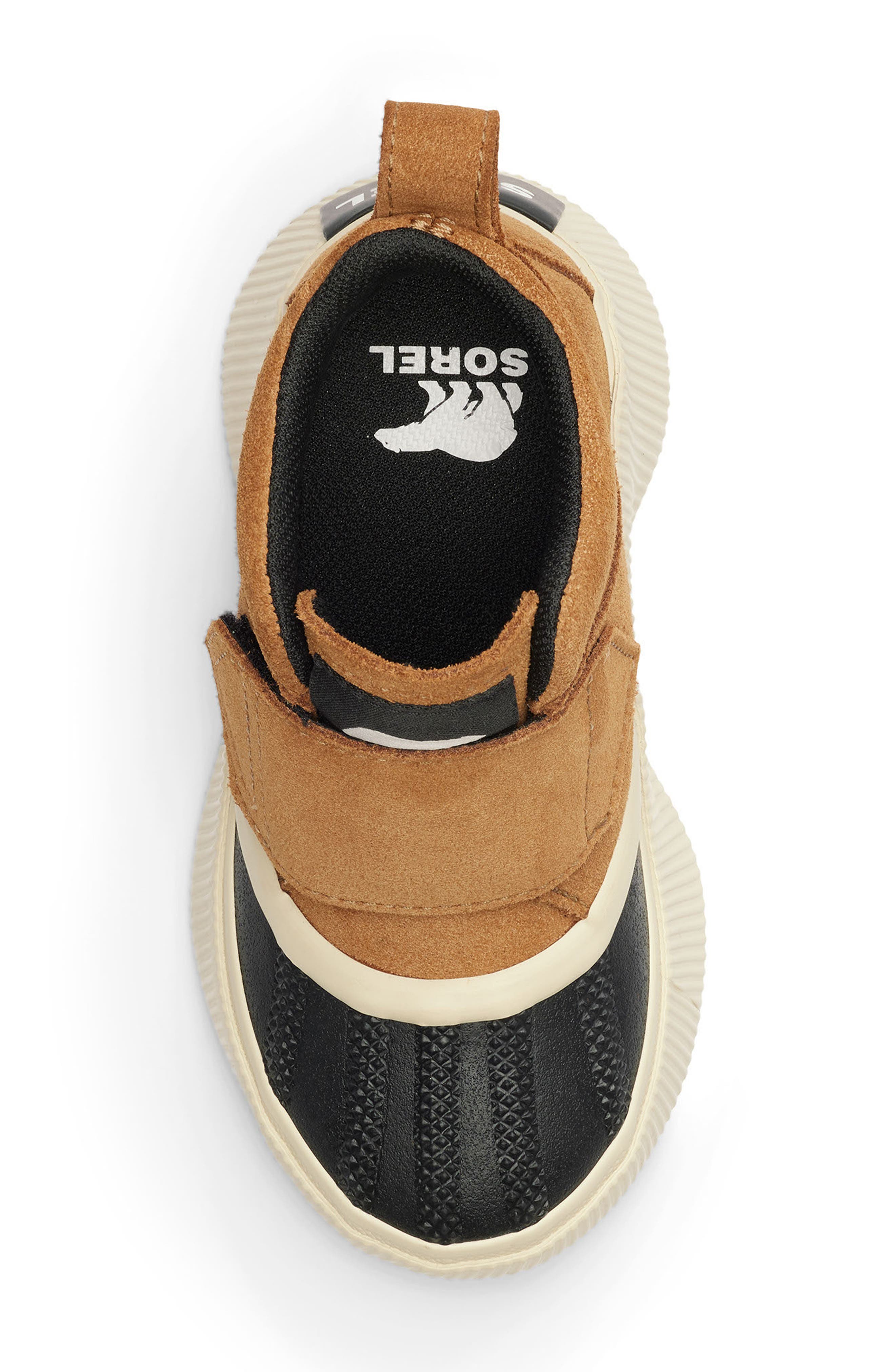 SOREL Kids' Out N About IV Waterproof Duck Boot, Alternate, color, Taffy/ Black