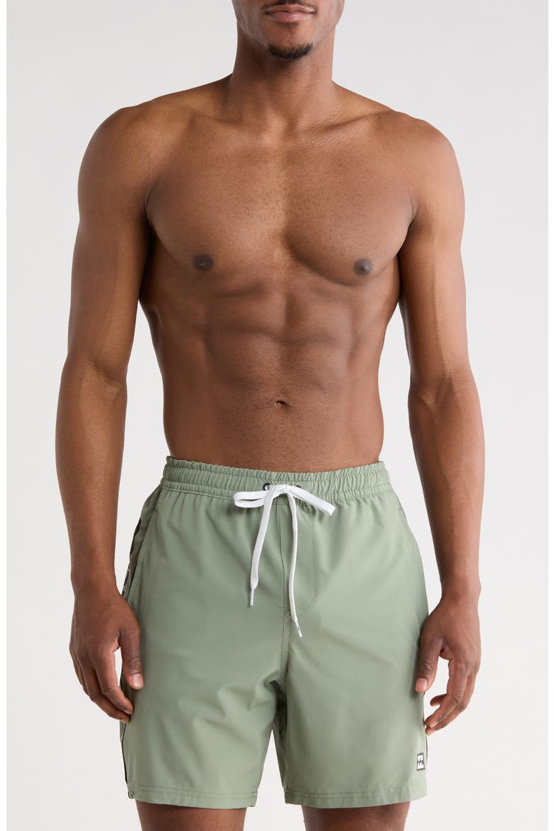 Afterburner Volley Swim Trunks, Main, color, SEA SPRAY