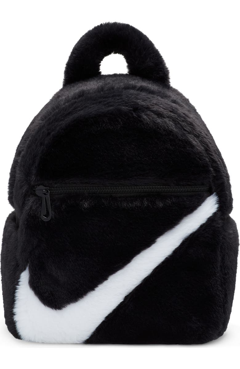 Nike Sportswear Futura 365 Faux Fur Mini Backpack, Main, color,