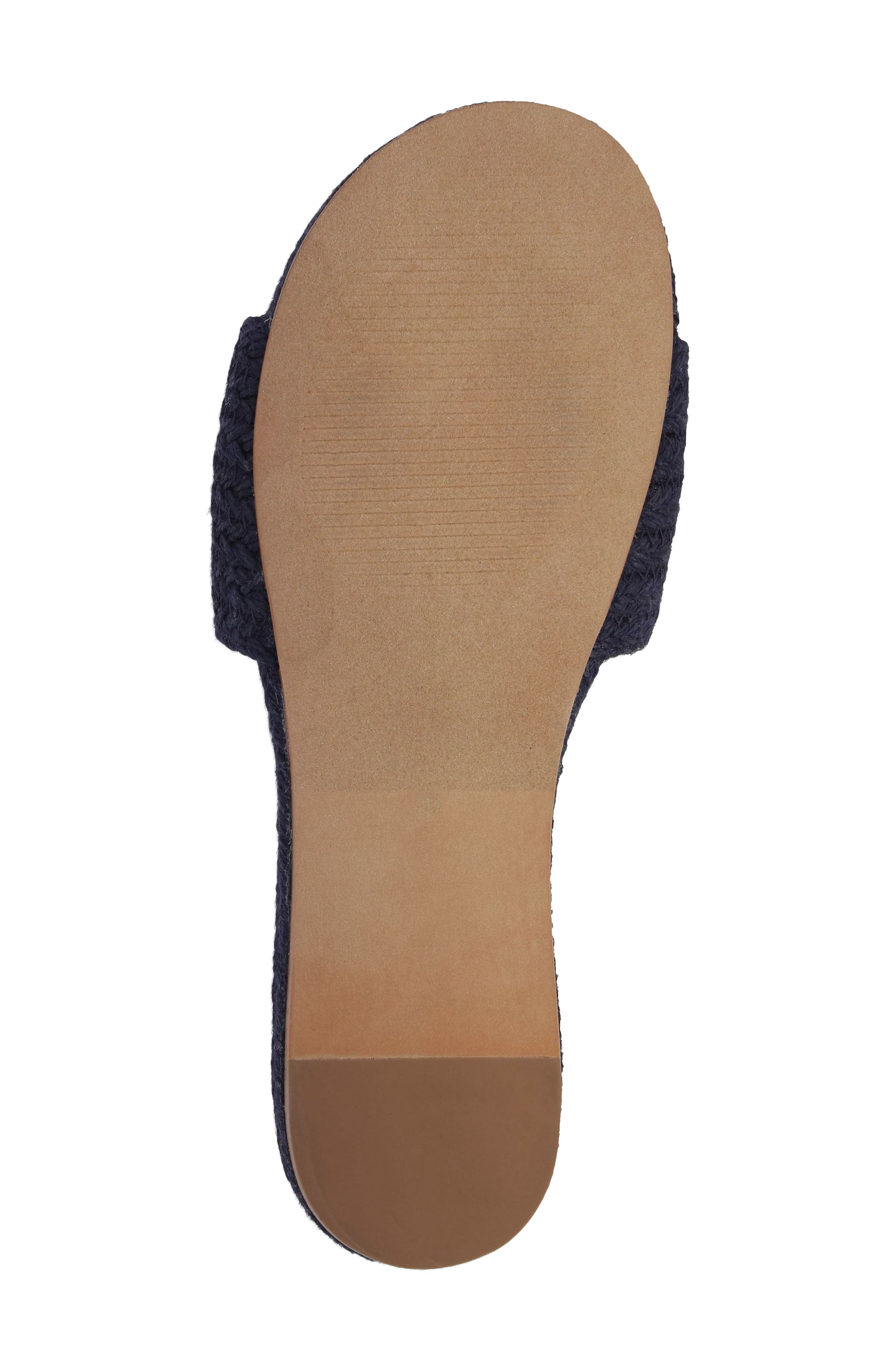 Attina Slide Sandal, Alternate, color, BLUE JUTE