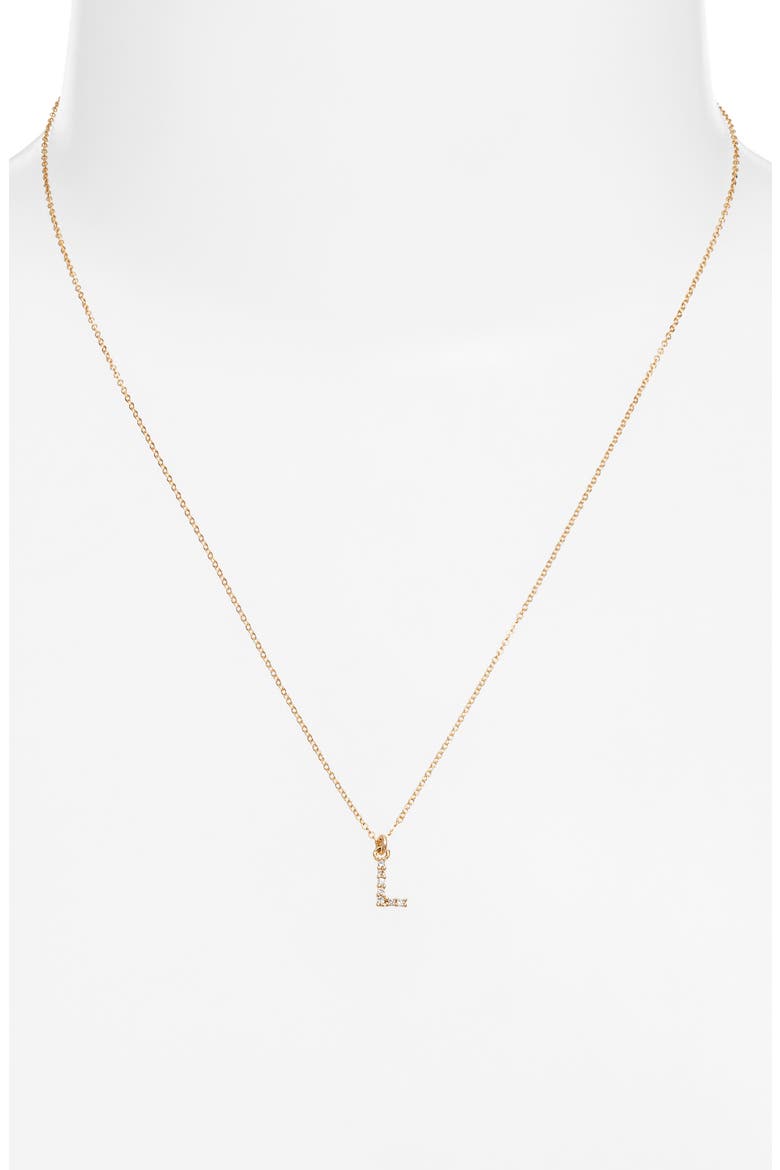 Gemma Initial Necklace, Alternate, color, GOLD / L