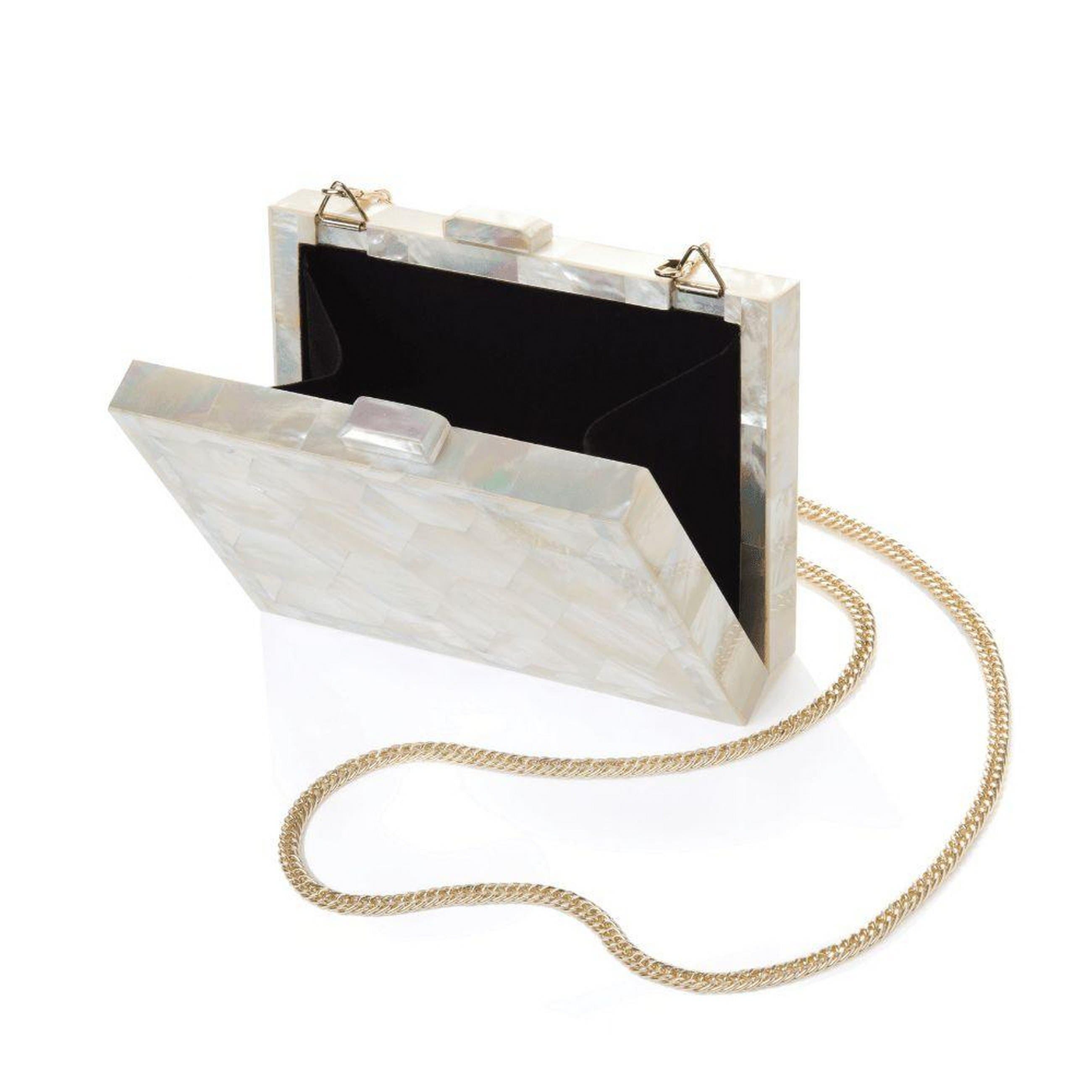 Freya Rose Athena Ivory Mother of Pearl Bag, Alternate, color, Ivory