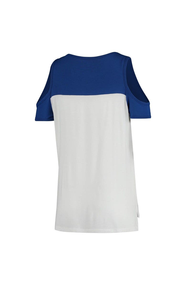 FANATICS Women's Fanatics Branded White San Jose Earthquakes Iconic Pure Dedication Cold Shoulder T-Shirt, Alternate, color, 