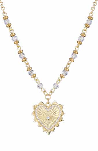 Adornia Cubic Zirconia Heart Pendant Necklace