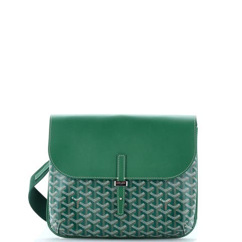 Coursier Messenger Bag Coated Canvas and Leather