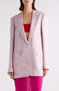Dries Van Noten Blanchets Floral Jacquard Single Breasted Blazer