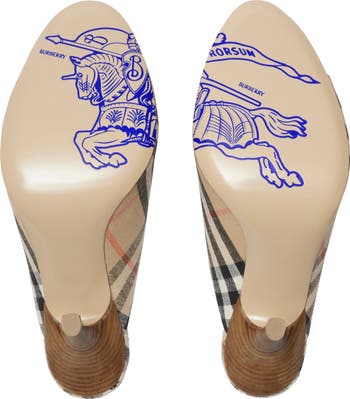 【Burberry】CHECK MEWS MULES 0400022083461_ARTICHOKE?wid=