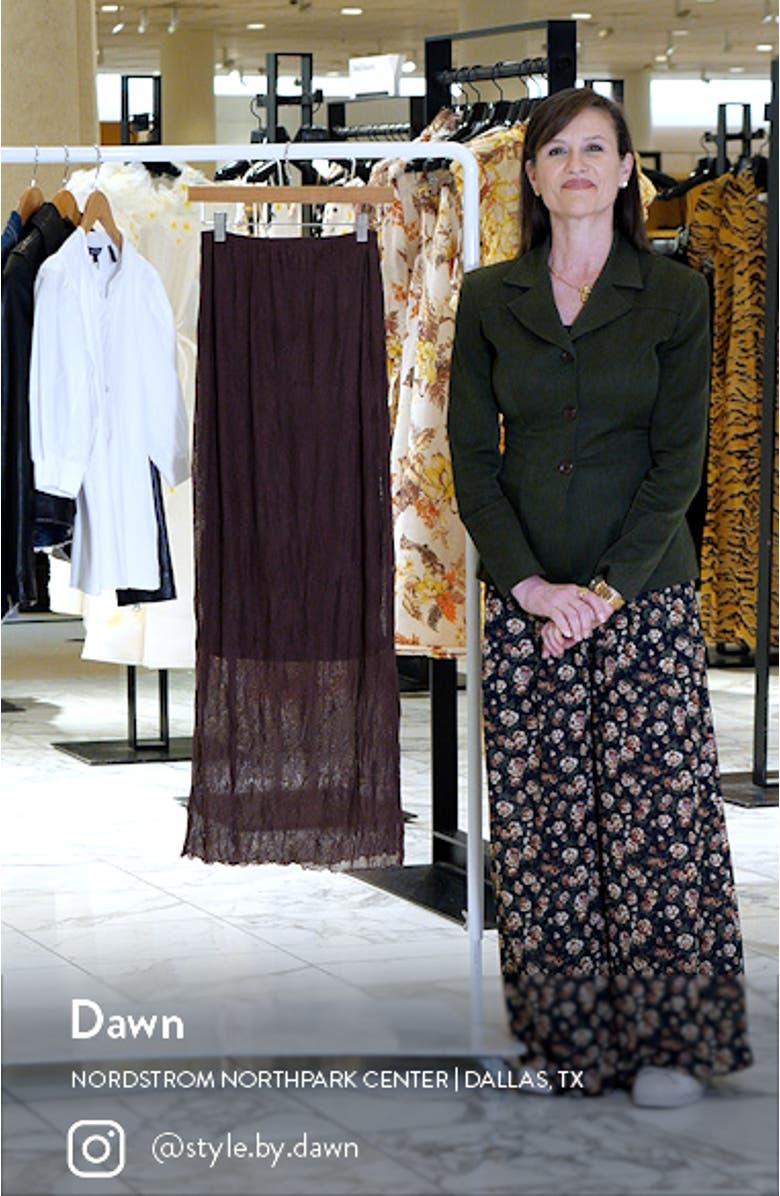 Textured Maxi Skirt, sales video thumbnail