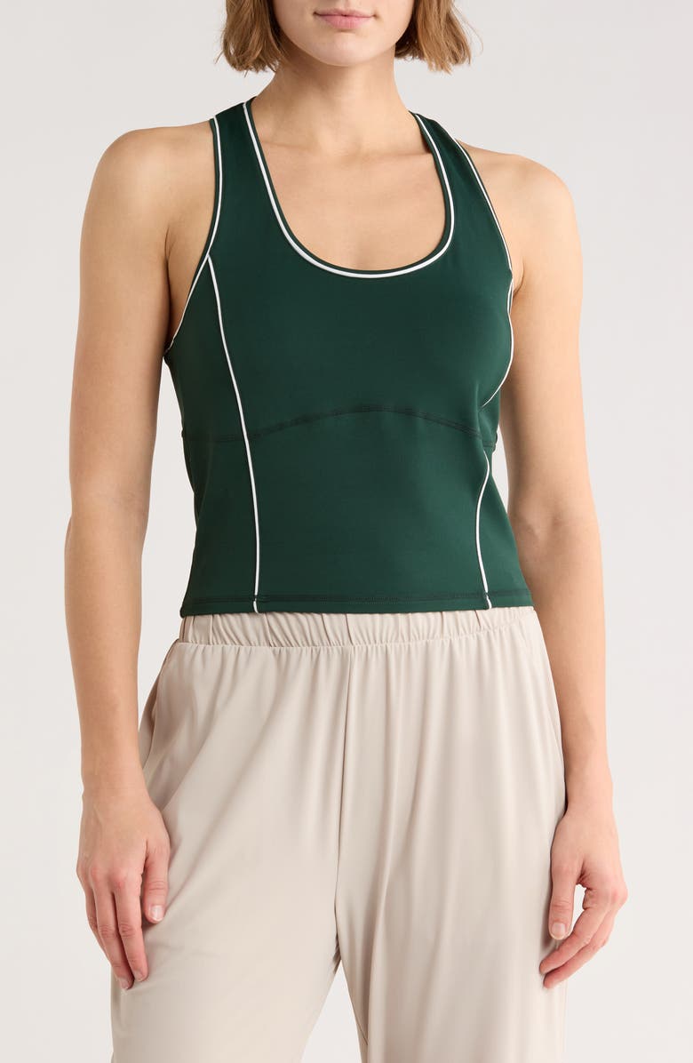 Sweaty Betty All Day Active Crop Tank Top, Main, color, Cedar Green