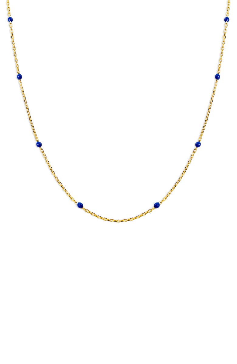 Argento Vivo Sterling Silver Enamel Bead Station Necklace, Alternate, color, 