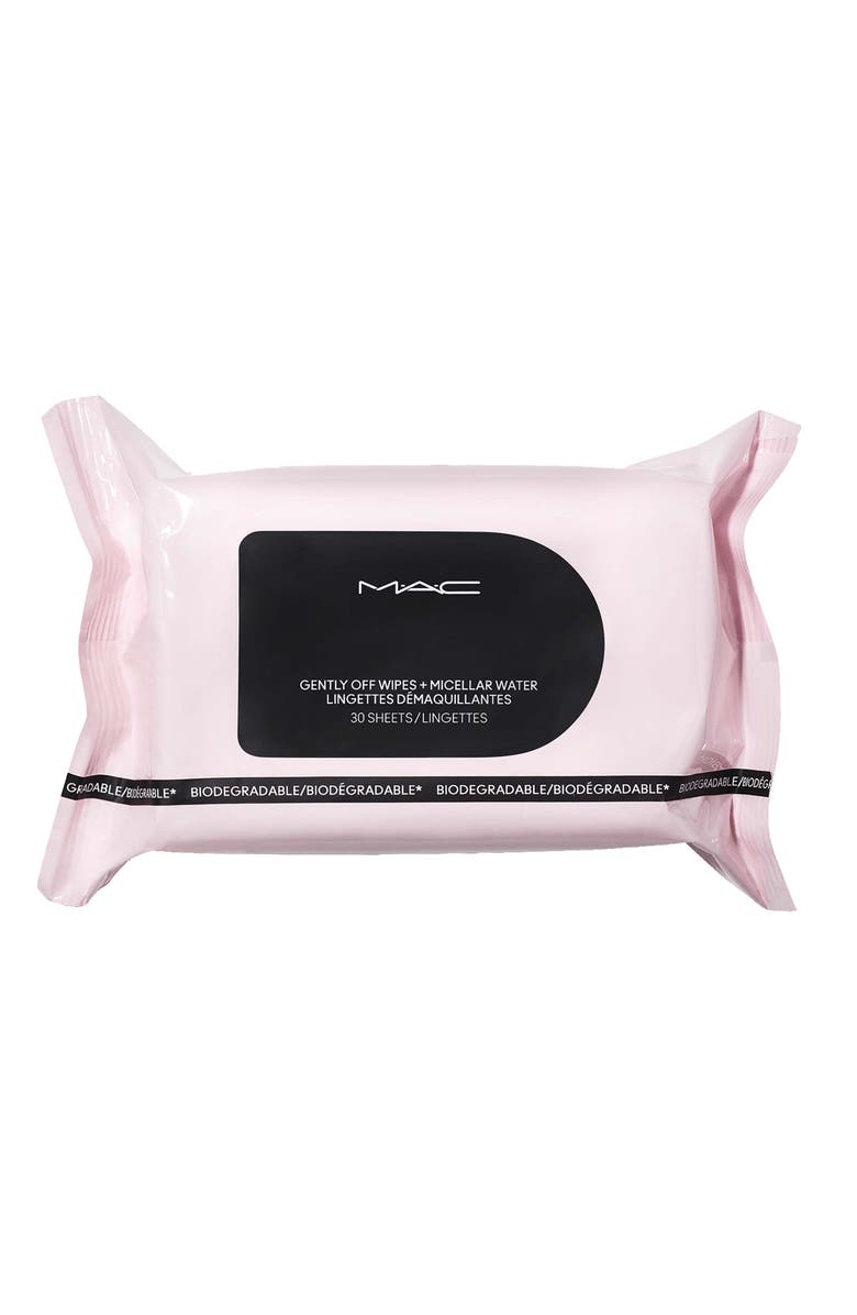 MAC Cosmetics Gently Off Wipes + Micellar Water Makeup Remover Wipes, Alternate, color, 