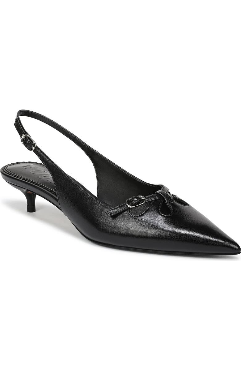 Sam Edelman Fauna Kitten Heel Slingback Pump, Main, color, Black