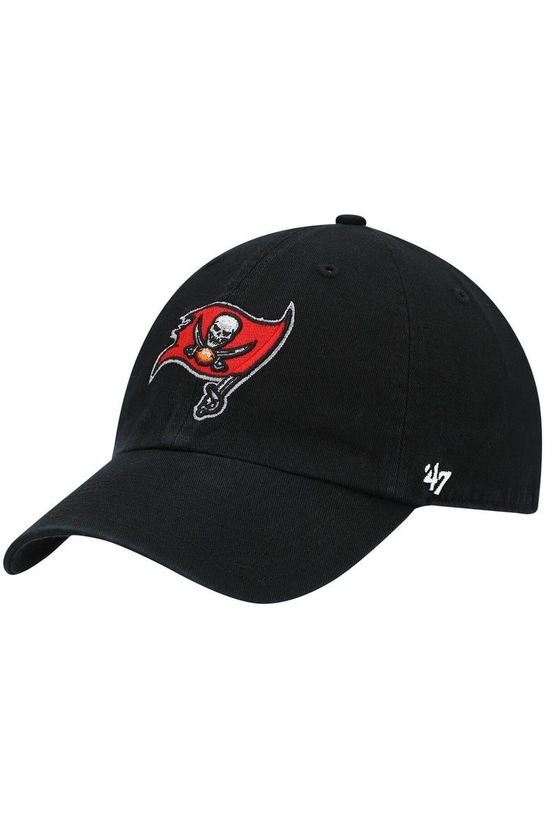 Men's '47 Black Tampa Bay Buccaneers Secondary Clean Up Adjustable Hat, Main, color, Black