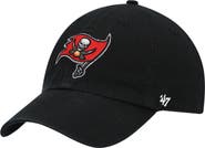 '47 Men's '47 Black Tampa Bay Buccaneers Secondary Clean Up Adjustable Hat