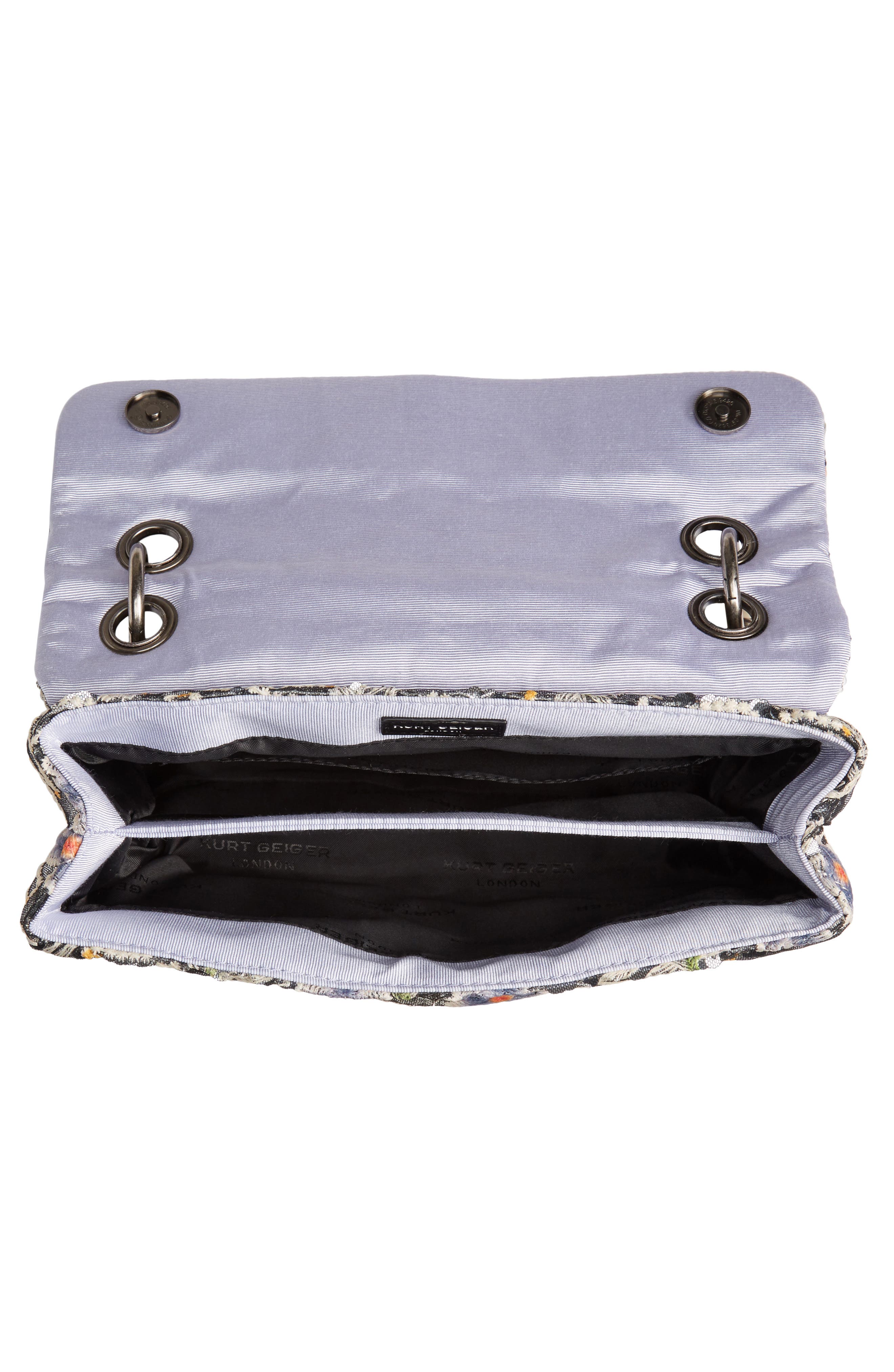 Kurt Geiger London Kensington Embroidered Sequin Shoulder Bag, Alternate, color, 
