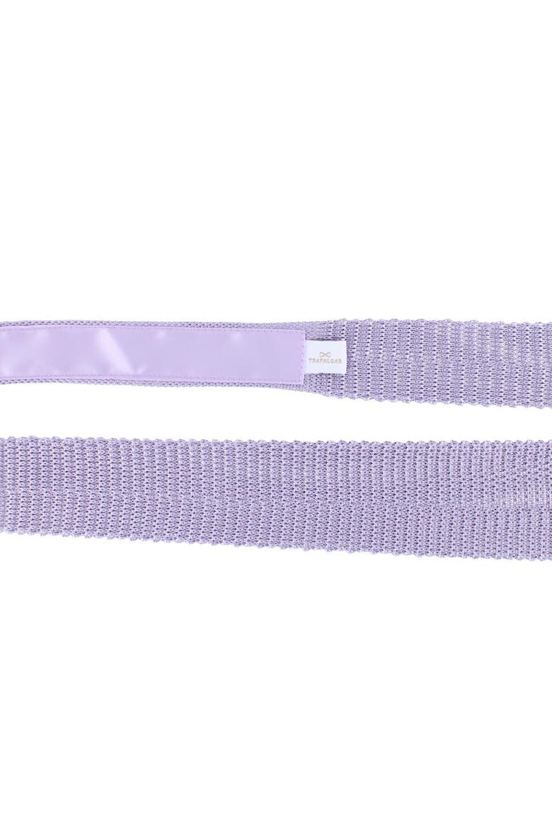 Zion Knit Silk Solid Colored Necktie, Alternate, color, Lilac