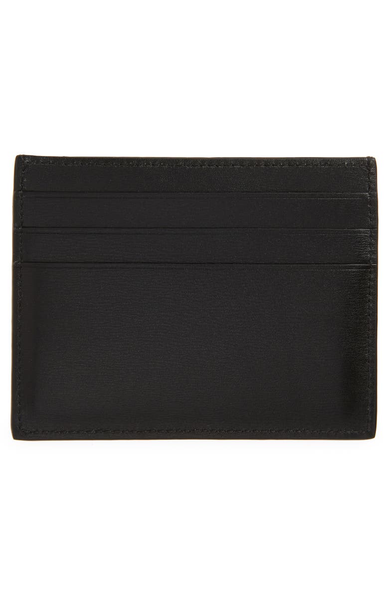 FERRAGAMO Classic Leather Card Case, Alternate, color, Nero