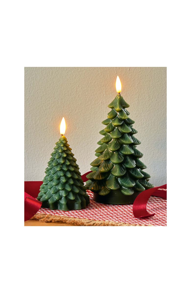 tag Pine Tree LED Flameless Candle - Small Christmas Decor, Alternate, color,