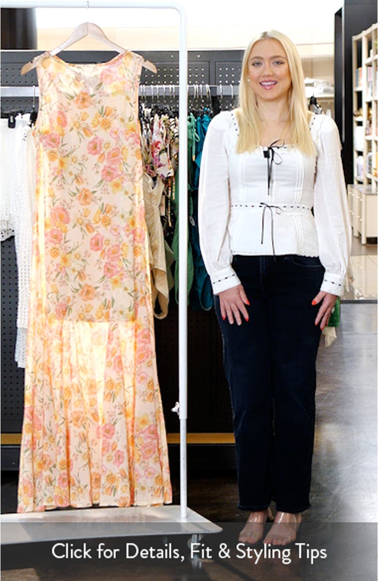 Keani Floral Sleeveless Maxi Dress, sales video thumbnail