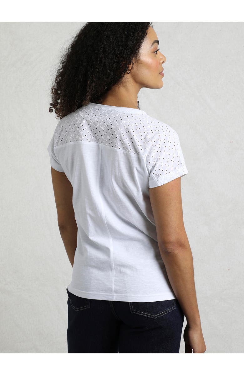 Weird Fish Pernille Cutaway T-Shirt, Alternate, color, White