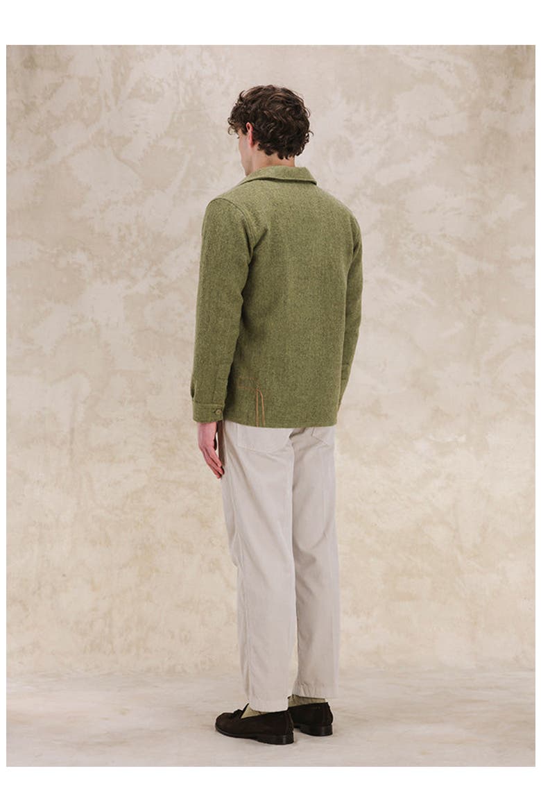 Wool Overshirt, Alternate, color, Beige