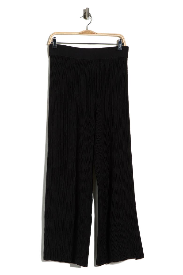 Ottoman Stitch Pull-On Knit Pants, Alternate, color, BLACK