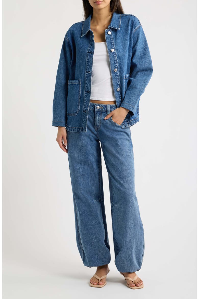Baggy Balloon Jeans, Main, color, MEDIUM WASH