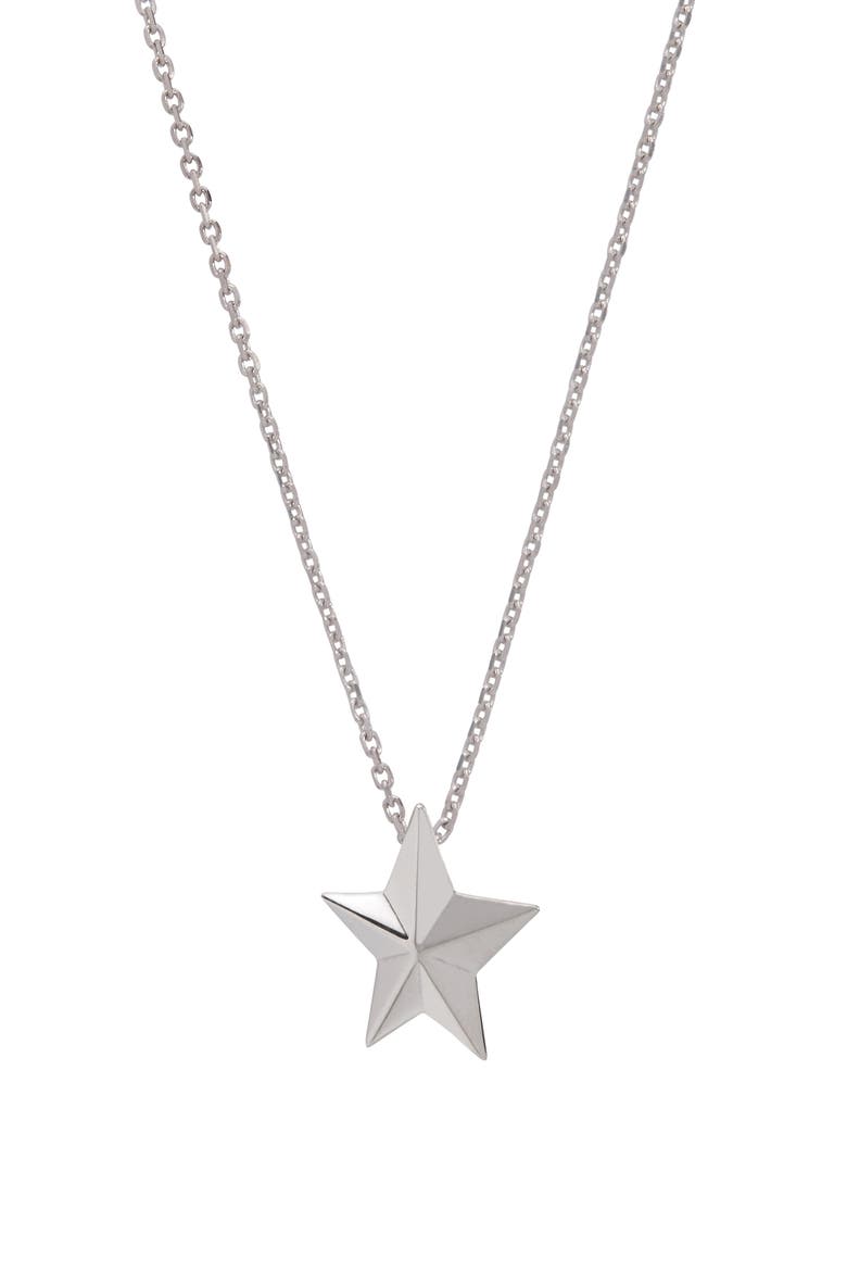 Angela Cummings Star Pendant Chain Necklace, Main, color, STERLING SILVER