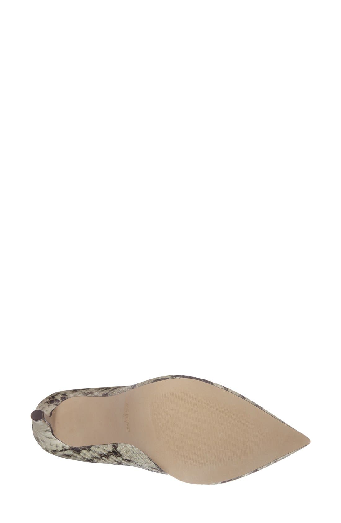 'Proto' Pointy Toe Pump, Alternate, color, NATURAL SNAKE