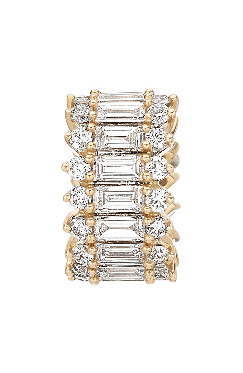 Adina Reyter Lab-Grown Diamond Baguette Charm, Alternate, color, 14K Yellow Gold