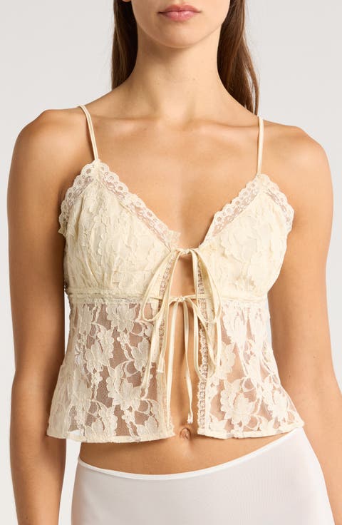 Melt the Lady Lace Camisole, Gray