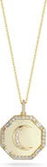 CHLOE AND MADISON Moon Pendant Necklace