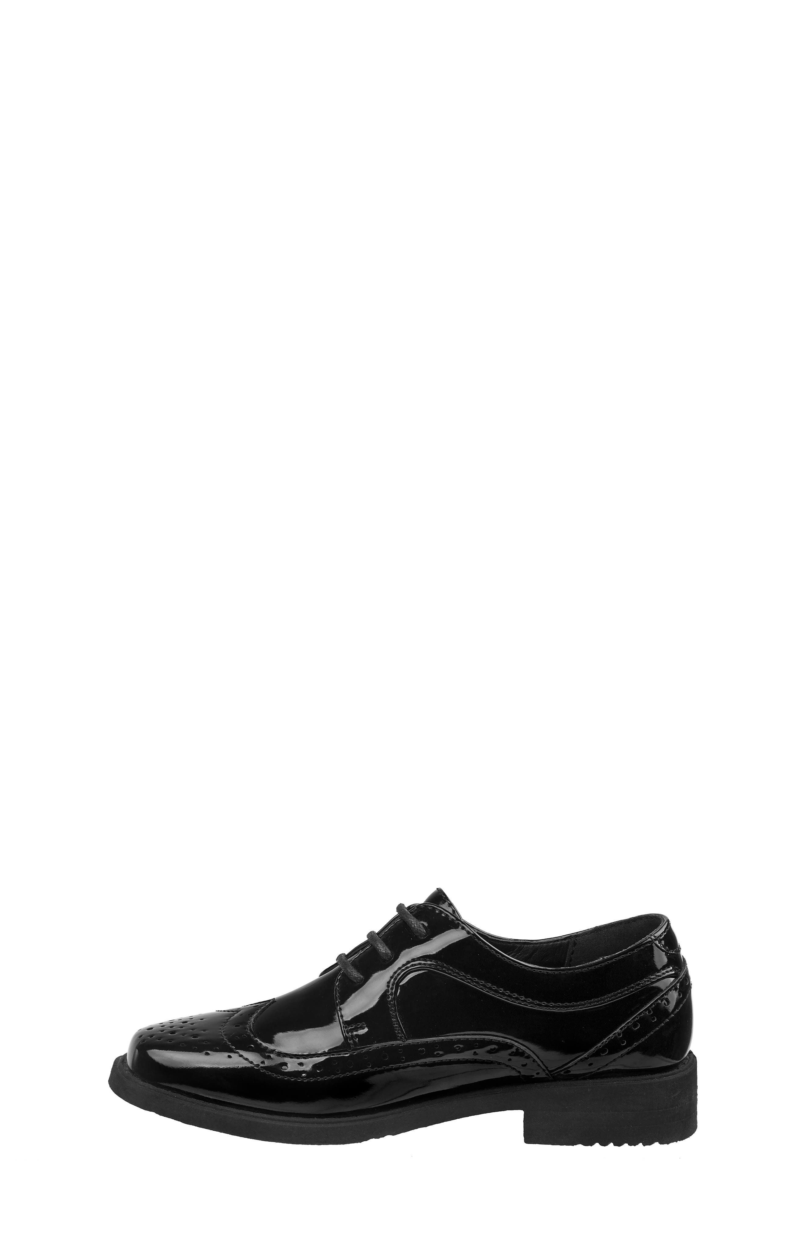 JOSMO Kids' Wingtip Derby, Alternate, color, Black Patent