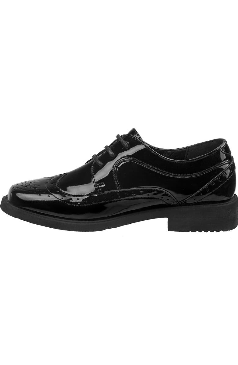 JOSMO Kids' Wingtip Derby, Alternate, color, Black Patent
