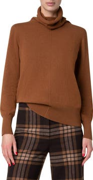Akris Cowl Turtleneck Cashmere Sweater