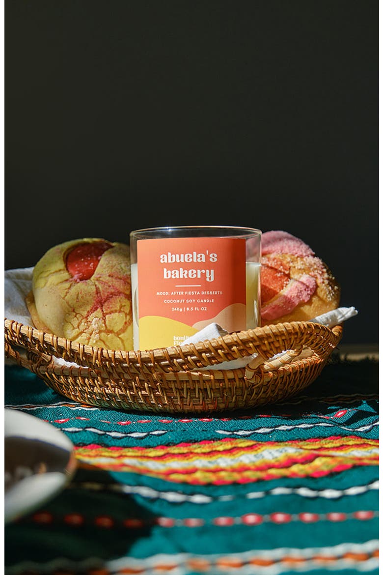 Abuela's Bakery Candle, Alternate, color, WHITE/ ORANGE