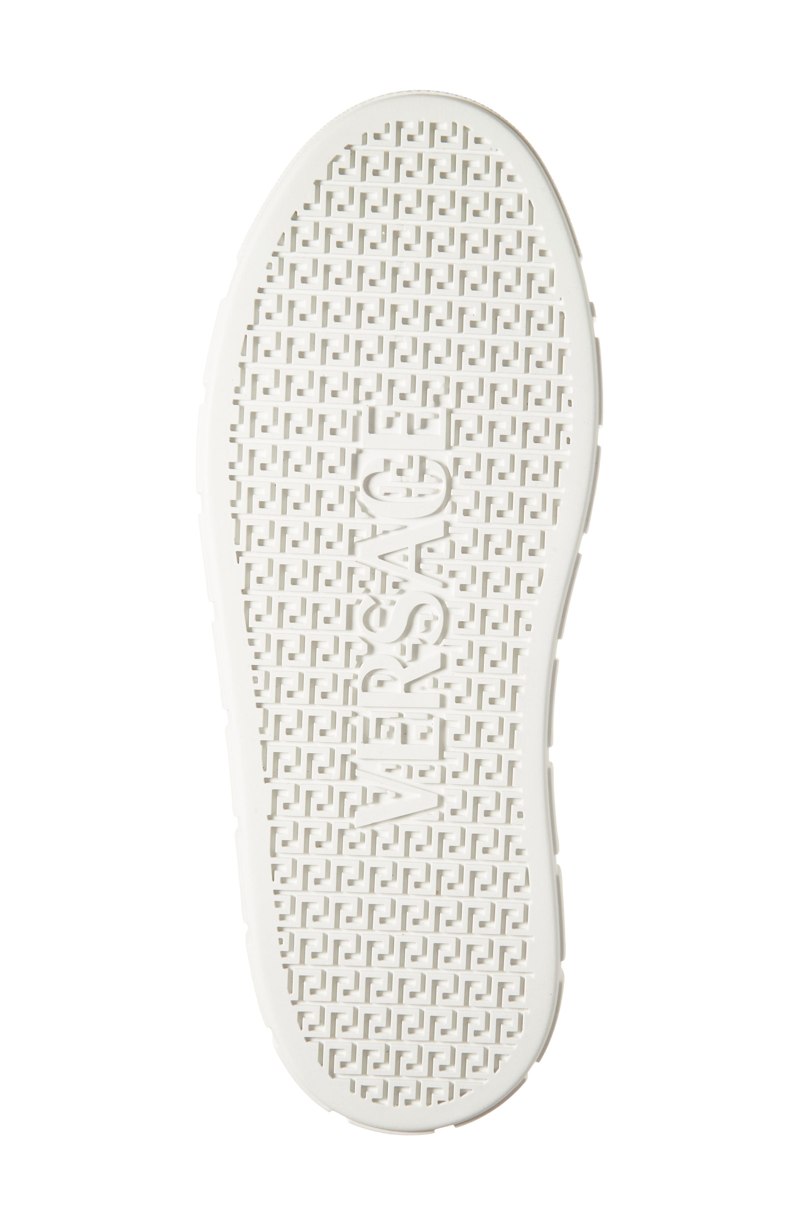 Versace Greca Suede Low Top Sneaker, Alternate, color, 