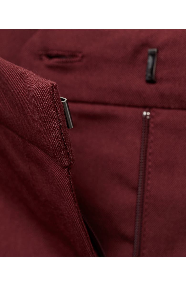 MANGO High Waist Pencil Skirt, Alternate, color, Burgundy