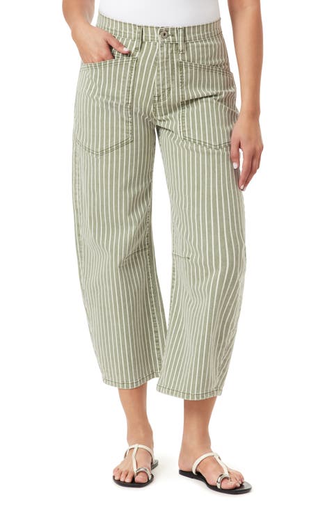 Barrel Leg Ankle Pants