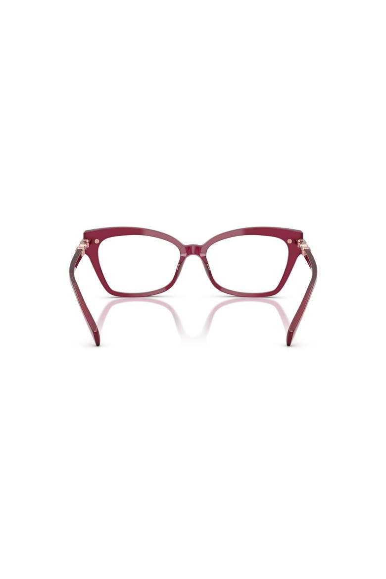 54mm Square optical glasses, Alternate, color, Red