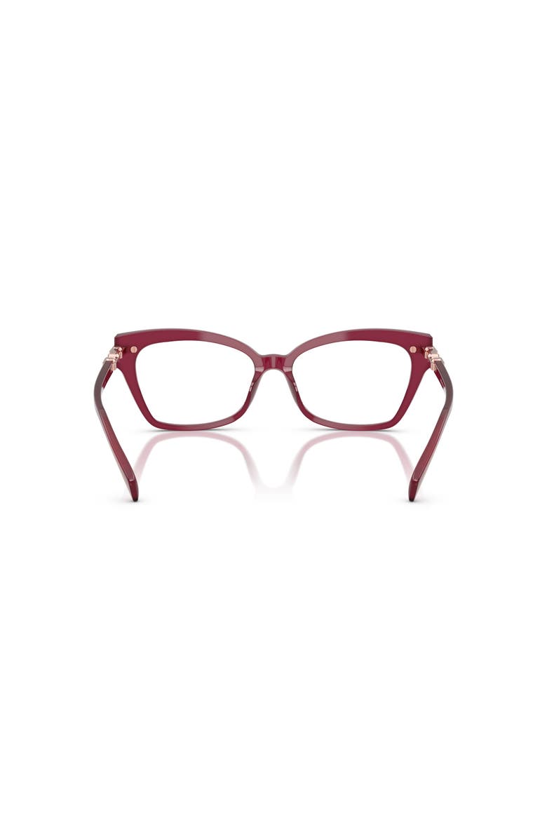 Michael Kors 54mm Square optical glasses, Alternate, color, Red