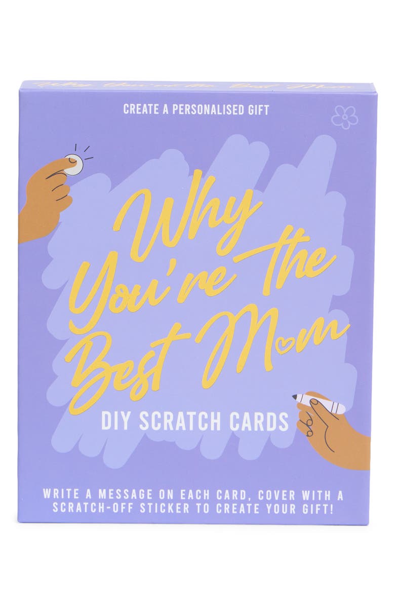 GIFT REPUBLIC Why You're the Best Mom 30-Pack DIY Scratch Cards, Main, color, 