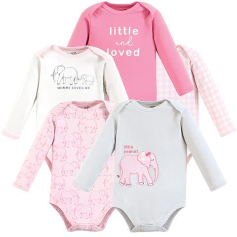Little Soft Organic Cotton Long-Sleeve One-Piece Essentials