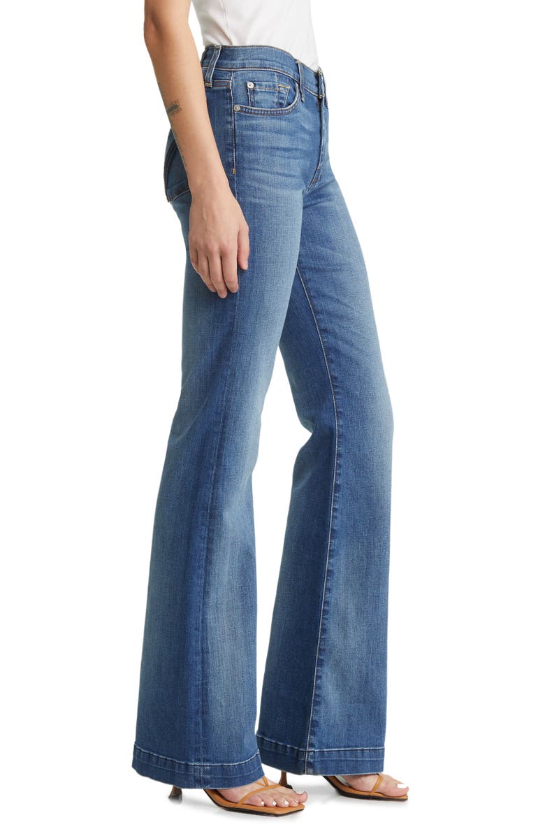 7 For All Mankind Dojo Tailorless Wide Leg Trouser Jeans, Alternate, color, Disautlght