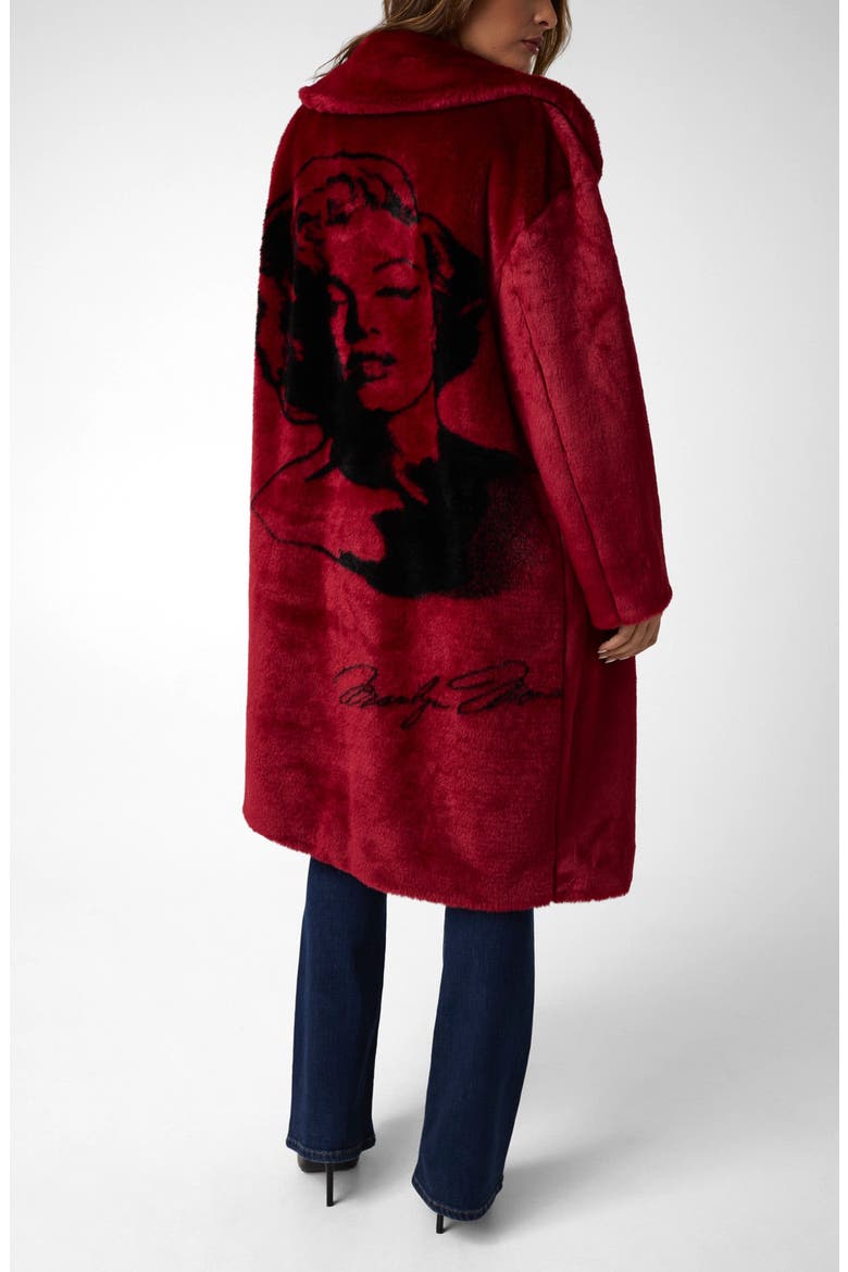 Marilyn Faux Fur Coat, Alternate, color, A51D-OPEN