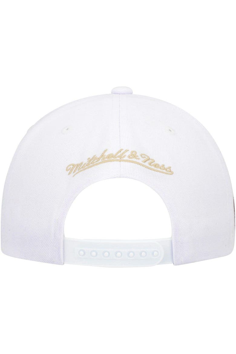 Men's Mitchell & Ness  White Miami Heat Hardwood Classics SOUL Snapback Hat, Alternate, color, White